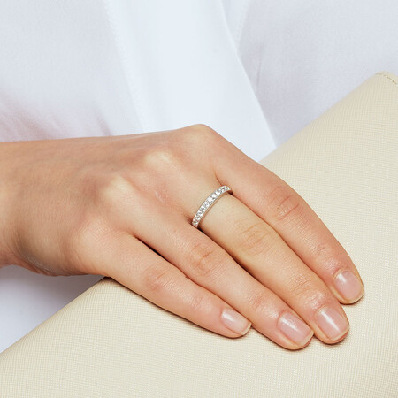 Ring with Cubic Zirconias in Sterling Silver Ring with Cubic Zirconias in Sterling Silver