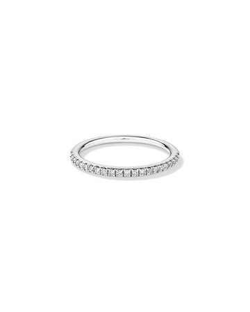 Wedding Band with 1/5 Carat TW of Diamonds in 14ct White Gold Wedding Band with 1/5 Carat TW of Diamonds in 14ct White Gold