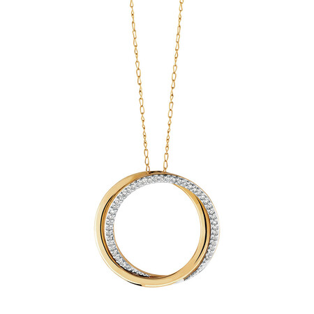 Pendant with Diamonds in 10ct Yellow Gold Pendant with Diamonds in 10ct Yellow Gold