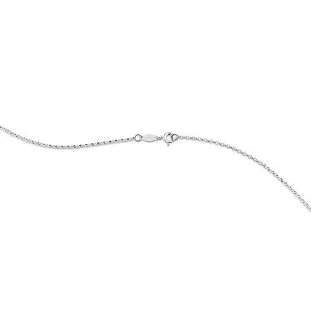 50cm (20") Diamond Cut Belcher Chain in 18kt White Gold 50cm (20") Diamond Cut Belcher Chain in 18kt White Gold