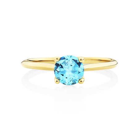 Ring with Topaz in 10ct Yellow Gold Ring with Topaz in 10ct Yellow Gold