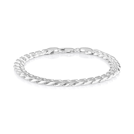 21cm (8.5") Curb Bracelet in Sterling Silver 21cm (8.5") Curb Bracelet in Sterling Silver