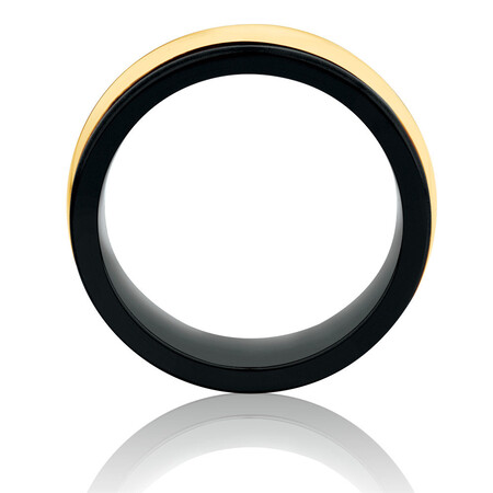Ring in Black Titanium & 10kt Yellow Gold Ring in Black Titanium & 10kt Yellow Gold