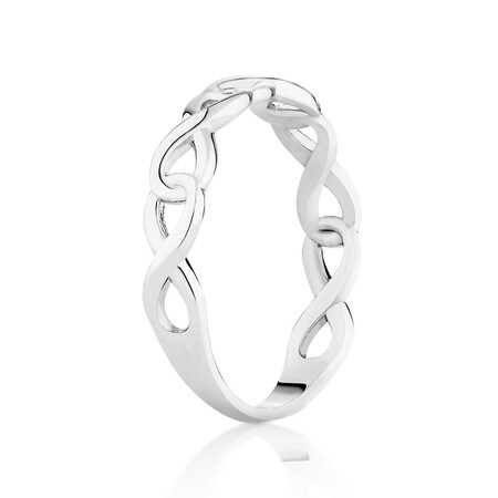 Infinity Link Ring in Sterling Silver Infinity Link Ring in Sterling Silver