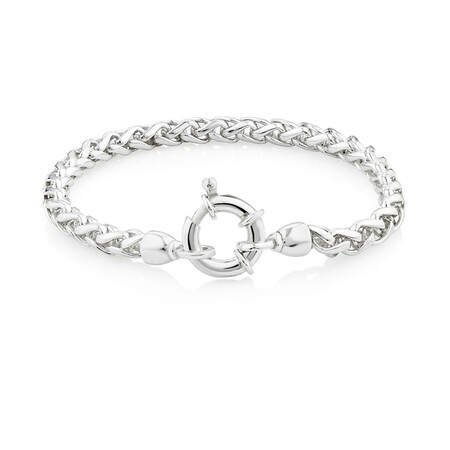 19cm Wheat Chain Bracelet in Sterling Silver 19cm Wheat Chain Bracelet in Sterling Silver