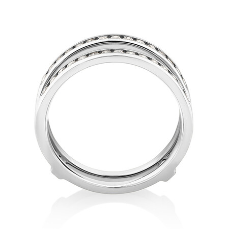 Evermore Enhancer Ring with 0.40 Carat TW Diamonds in 14kt White Gold Evermore Enhancer Ring with 0.40 Carat TW Diamonds in 14kt White Gold