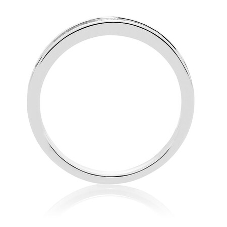 Wedding Band with 0.33 Carat TW of Diamonds in 18kt White Gold Wedding Band with 0.33 Carat TW of Diamonds in 18kt White Gold