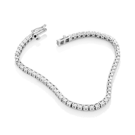 Tennis Bracelet with 0.25 Carat TW of Diamonds in Sterling Silver Tennis Bracelet with 0.25 Carat TW of Diamonds in Sterling Silver