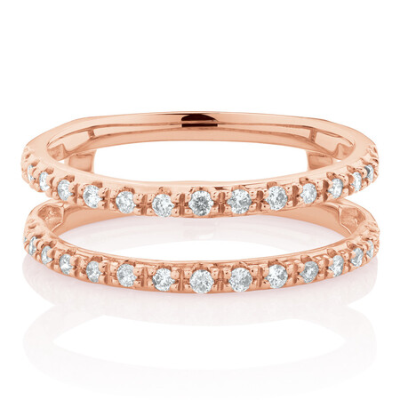 Enhancer Ring With 1/4 Carat TW Of Diamonds In 10kt Rose Gold Enhancer Ring With 1/4 Carat TW Of Diamonds In 10kt Rose Gold