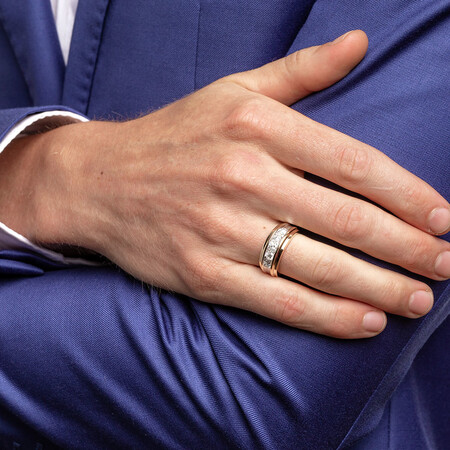 Men's Ring with 1 1/4 Carat TW of Diamonds in 14kt Yellow Gold Men's Ring with 1 1/4 Carat TW of Diamonds in 14kt Yellow Gold