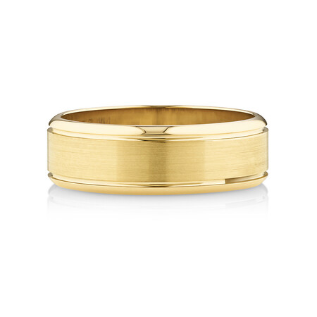 Men's Wedding Band in 10kt Yellow Gold Men's Wedding Band in 10kt Yellow Gold