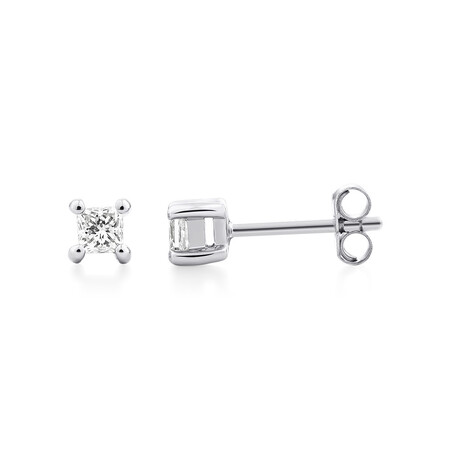 Stud Earrings with 1/4 Carat TW of Diamonds in 10kt White Gold Stud Earrings with 1/4 Carat TW of Diamonds in 10kt White Gold