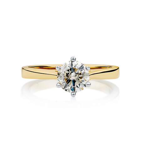 Prelude Solitaire Engagement Ring with 2 Carat TW Diamond in 14ct Yellow & White Gold Prelude Solitaire Engagement Ring with 2 Carat TW Diamond in 14ct Yellow & White Gold