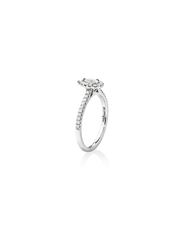Ring with 0.50 Carat TW of Diamonds in 14kt White Gold Ring with 0.50 Carat TW of Diamonds in 14kt White Gold