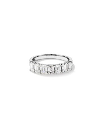 7 Stone Claw Wedding Ring with 1.61 Carat TW of Diamonds in 14kt White Gold 7 Stone Claw Wedding Ring with 1.61 Carat TW of Diamonds in 14kt White Gold