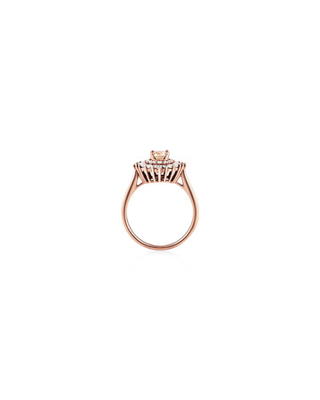 Ballerina Ring with 0.75 Carat TW of Diamonds & Morganite in 10ct Rose Gold Ballerina Ring with 0.75 Carat TW of Diamonds & Morganite in 10ct Rose Gold