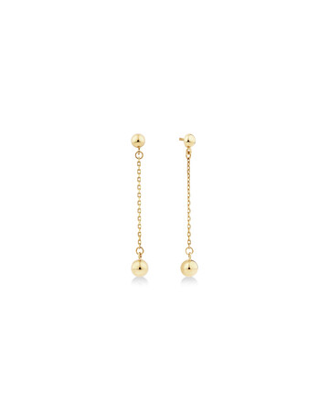 Drop Ball Stud Earrings in 10kt Yellow Gold Drop Ball Stud Earrings in 10kt Yellow Gold