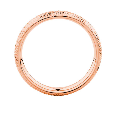 Patterned Ring in 10ct Rose Gold Patterned Ring in 10ct Rose Gold