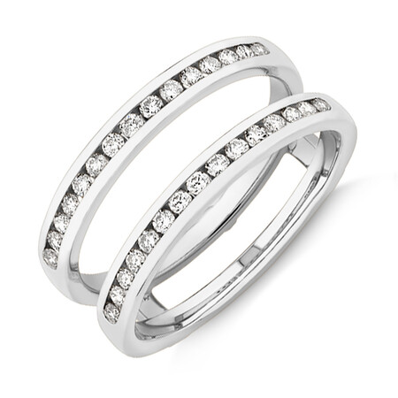 Evermore Enhancer Ring with 0.40 Carat TW Diamonds in 14kt White Gold Evermore Enhancer Ring with 0.40 Carat TW Diamonds in 14kt White Gold