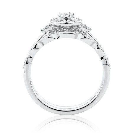 Evermore Bridal Set with 0.13 Carat TW of Diamonds in 10ct White Gold Evermore Bridal Set with 0.13 Carat TW of Diamonds in 10ct White Gold