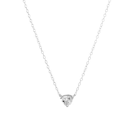 Cubic Zirconia Pendant in Sterling Silver Cubic Zirconia Pendant in Sterling Silver