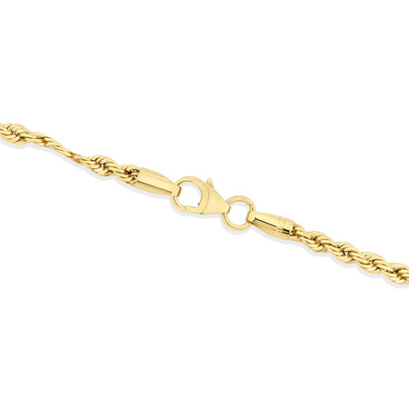45cm (18") 2.5mm Rope Chain in 10kt Yellow Gold 45cm (18") 2.5mm Rope Chain in 10kt Yellow Gold
