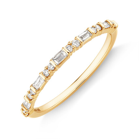 Evermore Wedding Band with 0.20 Carat TW of Diamonds in 10kt Yellow Gold Evermore Wedding Band with 0.20 Carat TW of Diamonds in 10kt Yellow Gold