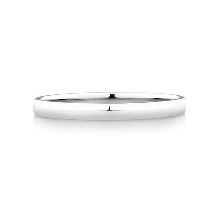 Lite Half Round Wedding Band in Platinum Lite Half Round Wedding Band in Platinum