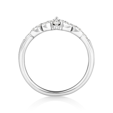 Wedding Band with 0.23 Carat TW of Diamonds in 10kt White Gold Wedding Band with 0.23 Carat TW of Diamonds in 10kt White Gold
