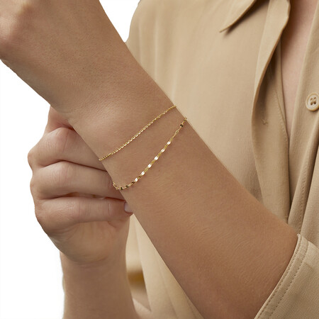 25cm Multistrand Bracelet in 10kt Yellow Gold 25cm Multistrand Bracelet in 10kt Yellow Gold