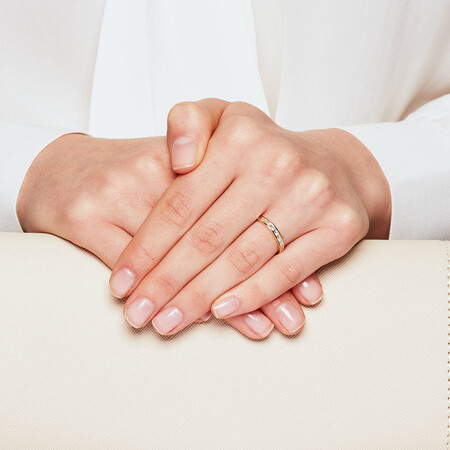Wedding Band with 0.33 Carat TW of Diamonds in 18ct Yellow Gold Wedding Band with 0.33 Carat TW of Diamonds in 18ct Yellow Gold