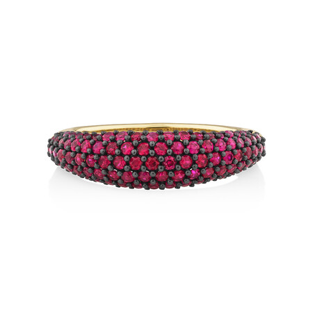 Ring with Ruby in 10kt Yellow Gold Ring with Ruby in 10kt Yellow Gold