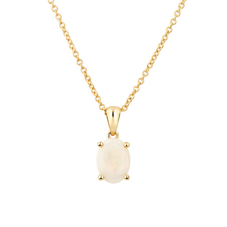Pendant with Opal in 10kt Yellow Gold Pendant with Opal in 10kt Yellow Gold
