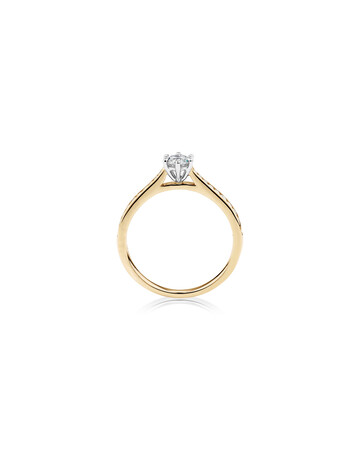 Ring with 0.48 Carat TW of Diamonds in 14kt Yellow & White Gold Ring with 0.48 Carat TW of Diamonds in 14kt Yellow & White Gold