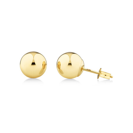 7mm Ball Stud Earrings in 10kt Yellow Gold 7mm Ball Stud Earrings in 10kt Yellow Gold