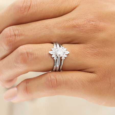 Evermore Wedding Band with 0.20 Carat TW of Diamonds on 10ct White Gold Evermore Wedding Band with 0.20 Carat TW of Diamonds on 10ct White Gold