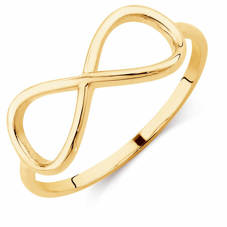 Infinity Ring in 10kt Yellow Gold