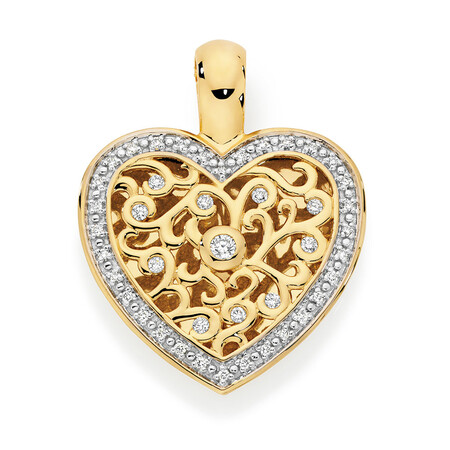 Enhancer Pendant with 0.30 Carat TW of Diamonds in 10ct Yellow Gold Enhancer Pendant with 0.30 Carat TW of Diamonds in 10ct Yellow Gold