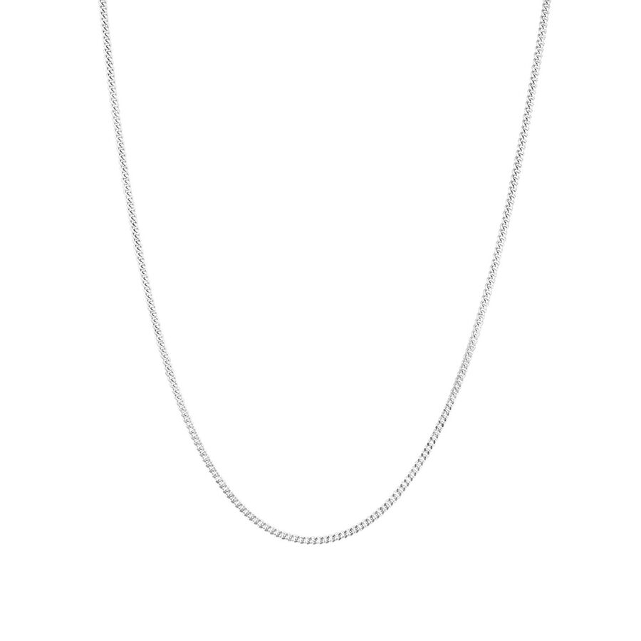 60cm 24 Curb Chain In 925 Sterling Silver