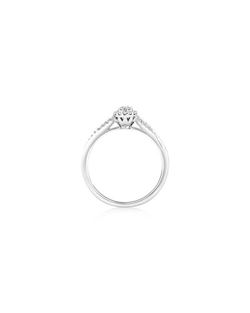 Promise Ring with 0.15 Carat TW of Diamonds in 10ct White Gold Promise Ring with 0.15 Carat TW of Diamonds in 10ct White Gold