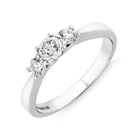 Engagement Ring with 1/2 Carat TW of Diamonds in 10kt White Gold Engagement Ring with 1/2 Carat TW of Diamonds in 10kt White Gold