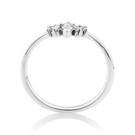 Evermore Wedding Band with 0.20 Carat TW of Diamonds on 10ct White Gold Evermore Wedding Band with 0.20 Carat TW of Diamonds on 10ct White Gold