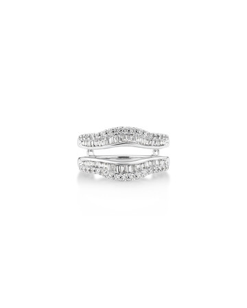 Enhancer Ring with 3/4 Carat TW of Diamonds in 14kt White Gold Enhancer Ring with 3/4 Carat TW of Diamonds in 14kt White Gold
