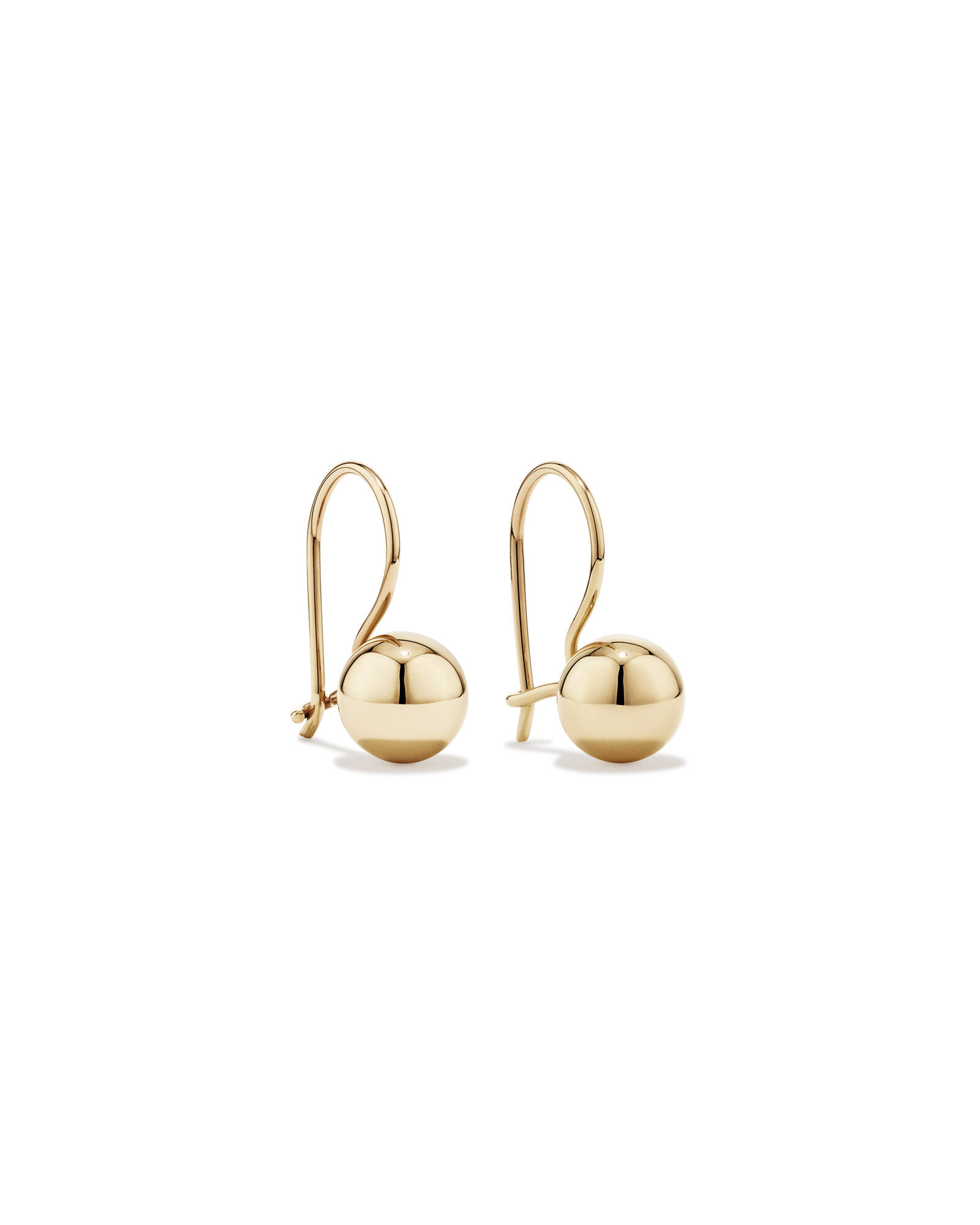 Rose gold euroball earrings deals