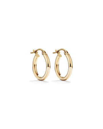 14mm Hoop Earrings in 10kt Yellow Gold 14mm Hoop Earrings in 10kt Yellow Gold