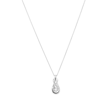 Everlight Pendant with Diamonds in Sterling Silver
