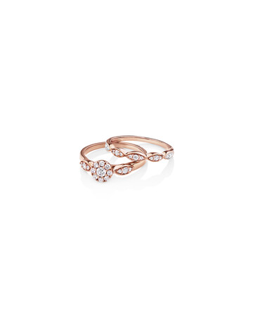 Bridal Set With 0.40 Carat TW of Diamonds In 10kt Rose Gold Bridal Set With 0.40 Carat TW of Diamonds In 10kt Rose Gold