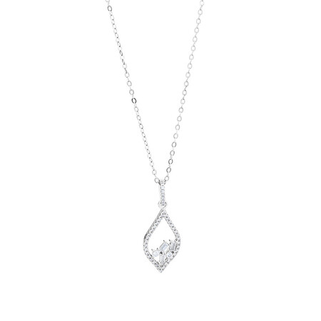 Pendant with Cubic Zirconia in Sterling Silver Pendant with Cubic Zirconia in Sterling Silver