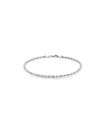 19cm (7.5") Rope Bracelet in 10kt White Gold 19cm (7.5") Rope Bracelet in 10kt White Gold