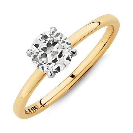Southern Star Solitaire Engagement Ring with a 0.70 Carat TW Diamond in 18kt Yellow & White Gold Southern Star Solitaire Engagement Ring with a 0.70 Carat TW Diamond in 18kt Yellow & White Gold